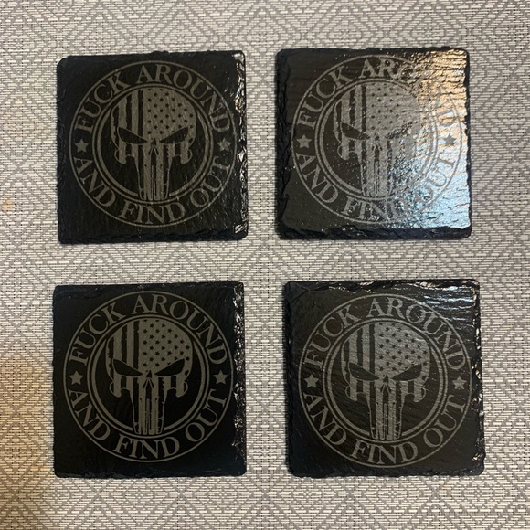 Slate coasters - Picture 7 of 11